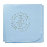 100% Recycled PET Fleece Blanket Blankets PCNA Light Blue Single Color