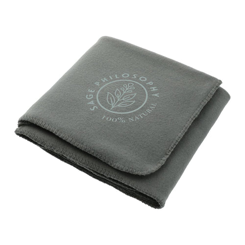100% Recycled PET Fleece Blanket Blankets PCNA Gray Multi Color