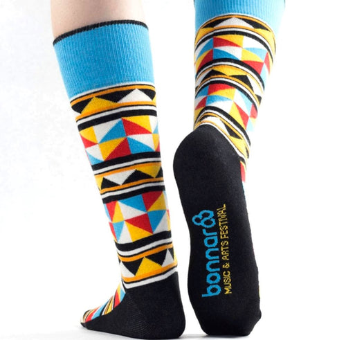 Cotton Crew Socks Generic Top Wrap Multi Color