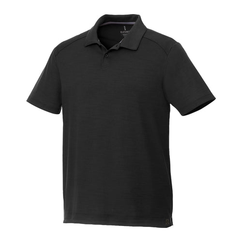 M-AMOS Eco SS Polo Polos PCNA Black Embroidered S-XL