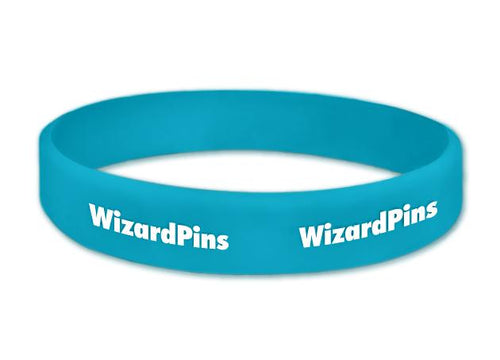 Custom Printed Wristband Tahiti Blue 1 (Extra Wide)