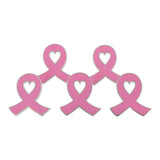 Pink Ribbon October Breast Cancer Awareness Lapel Pin Heart Shaped Center Pin WizardPins 5 Pins