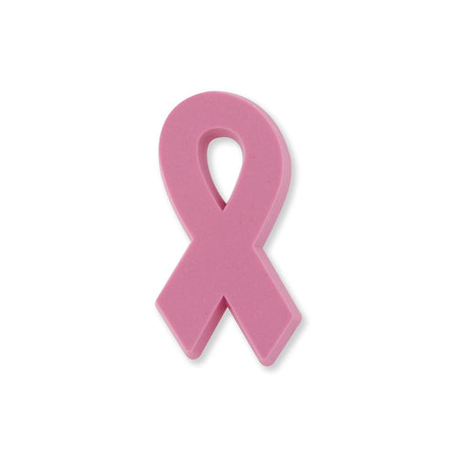 Pink Ribbon PVC Breast Cancer Awareness Silicone Lapel Pin Pin WizardPins 10 Pins