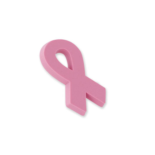 Pink Ribbon PVC Breast Cancer Awareness Silicone Lapel Pin Pin WizardPins 100 Pins