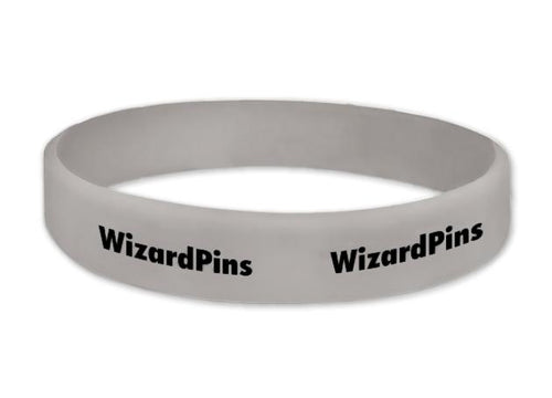 Custom Printed Wristband Warm Grey 0.75
