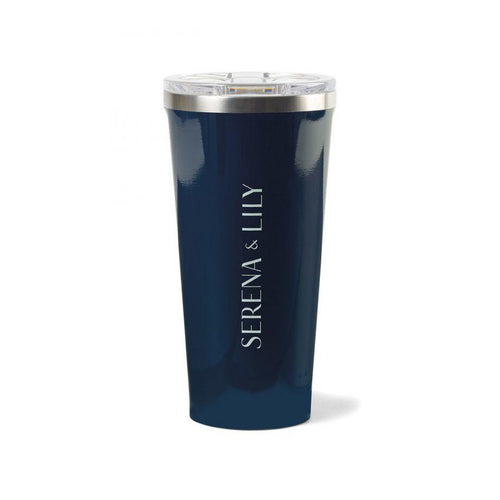 Corkcicle Tumbler 16 Oz. Gloss Navy Laser Engrave