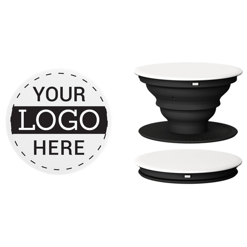Custom PopGrip Popsockets PopSocket iClick Black & White Single Color