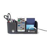 Truman Wireless Charging Desk Organizer Black Heat Transfer
