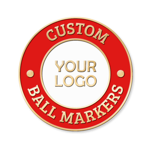 Soft Enamel Golf Ball Marker Golf Ball Markers WizardPins .75 inch