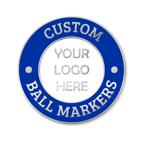 Hard Enamel Golf Ball Marker Golf Ball Markers WizardPins .75 inch