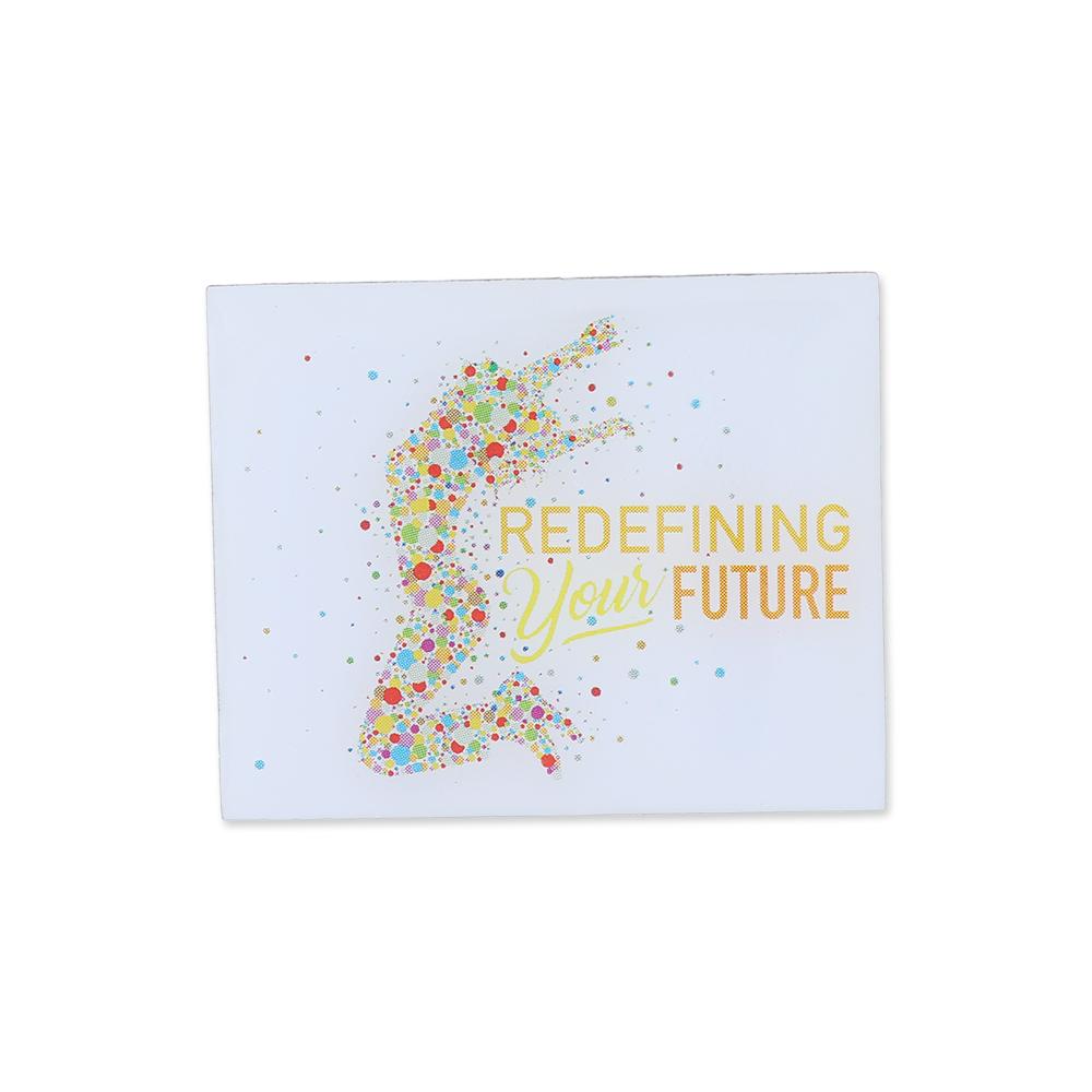 Custom Printed Photodome CMYK Offset Pin With Clear Layer Of Epoxy Dome