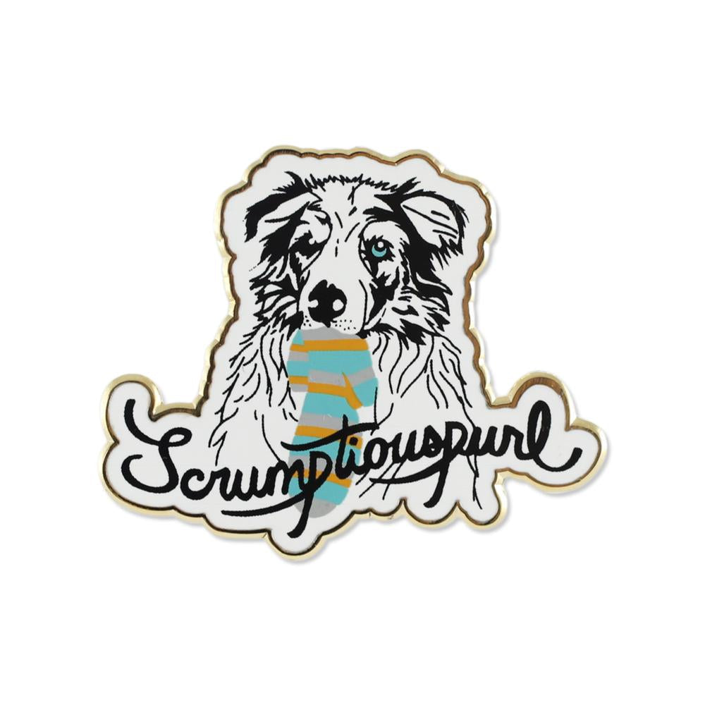 Custom Etsy Lapel Pin for shop with hard enamel detail and gold metal plating