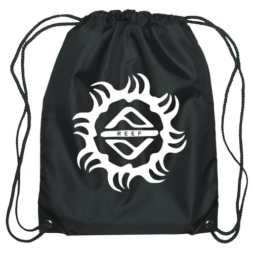 Reef Drawstring Bag Black Option 2 Single Color 