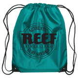 Reef Drawstring Bag WP Custom Brand Store Hit Promo Teal Single Color Option 1