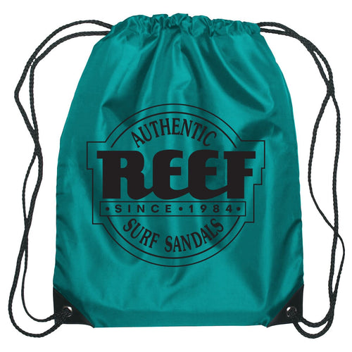 Reef Drawstring Bag WP Custom Brand Store Hit Promo Teal Single Color Option 1