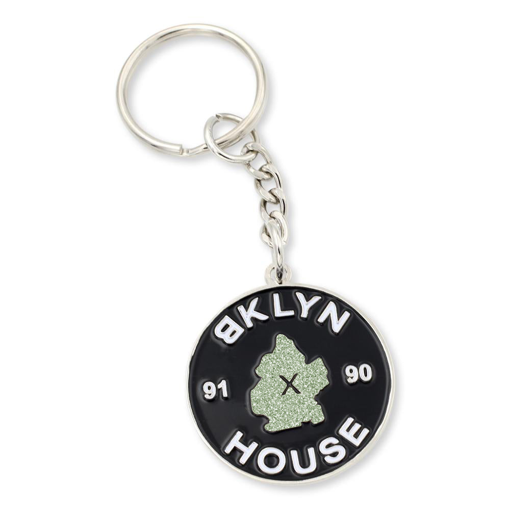 New York City Keychain Custom Enamel Coloring and Silver Plating