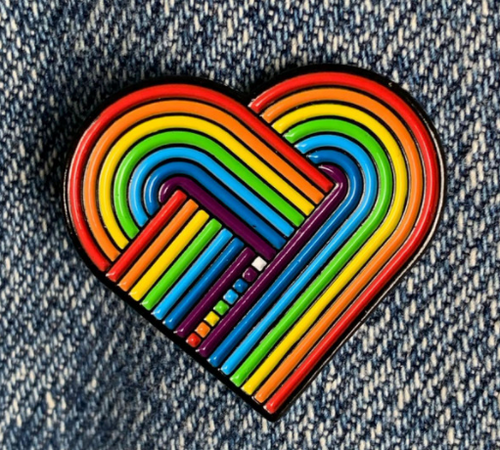 Heart pin