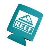 Reef Koozies WP Custom Brand Store Hit Promo Turquoise with White Single Color 