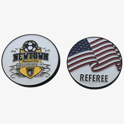 Custom Soft Enamel Coins - Soccer