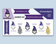 Designing Backer Cards | Custom Pins