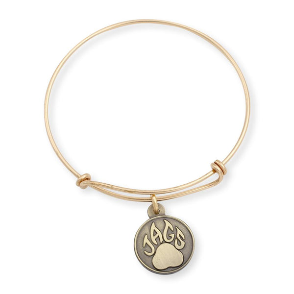 Custom Diestruck Bangle Charm Bracelet Gold Plated