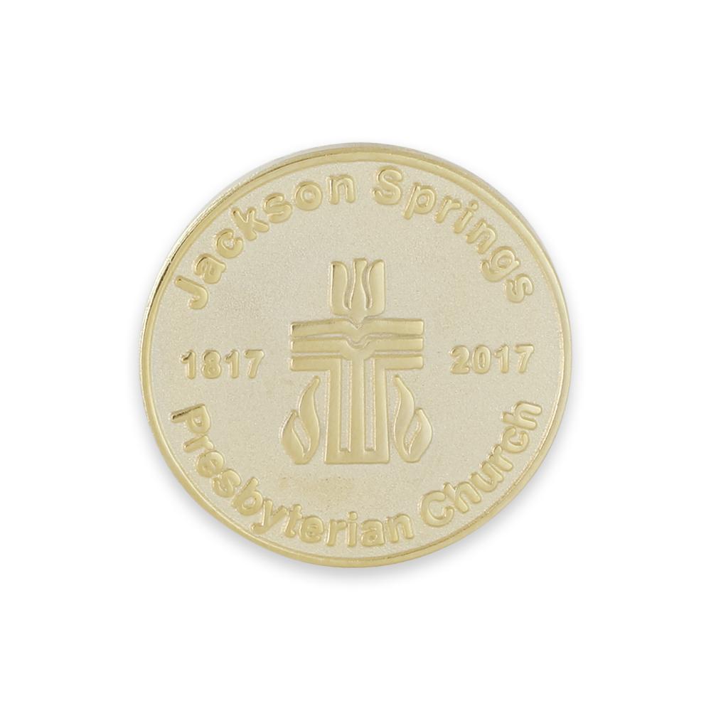 Custom Diestruck Gold Plated Pin
