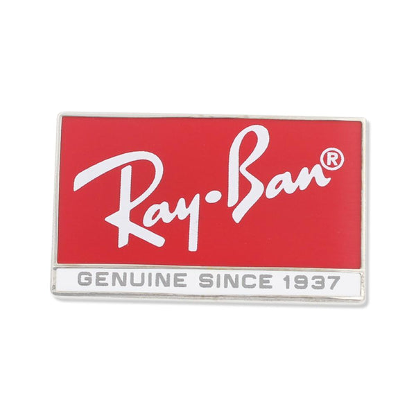 Ray Ban Logo Enamel Pin Genuine Since 1937 Text