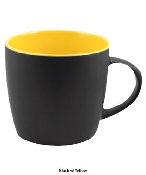 12oz Coffee Mug Coffee Mugs Nordic Promotions Yellow Single Color 