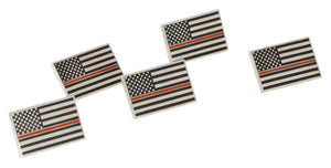 Thin Red Line American Flag Firefighter Support Lapel Pin Pin WizardPins 5 Pins 