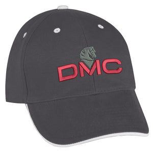Elite Cap Hats Hit Promo Gray with White Trim Embroidered 