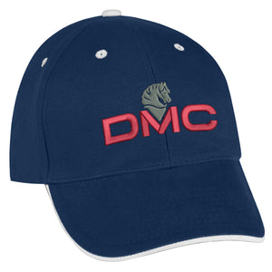 Elite Cap Hats Hit Promo Navy with White Trim Embroidered 