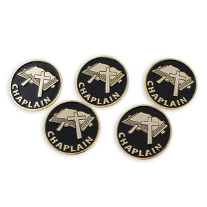 Chaplain Cross Enamel Gold Tone Lapel Pin Pin WizardPins 5 Pins 