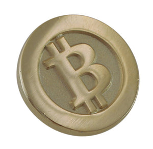 Bitcoin BTC Logo Gold Coin Lapel Pin Pin WizardPins 50 Pins 