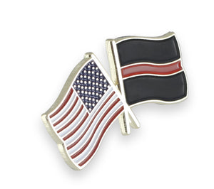 Thin Red Line USA Flag Pins Pin WizardPins 100 Pins 