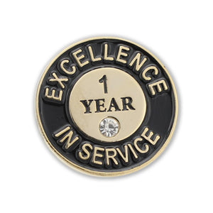 Excellence in Service One Year Lapel Pin Pin WizardPins 1 Pin 