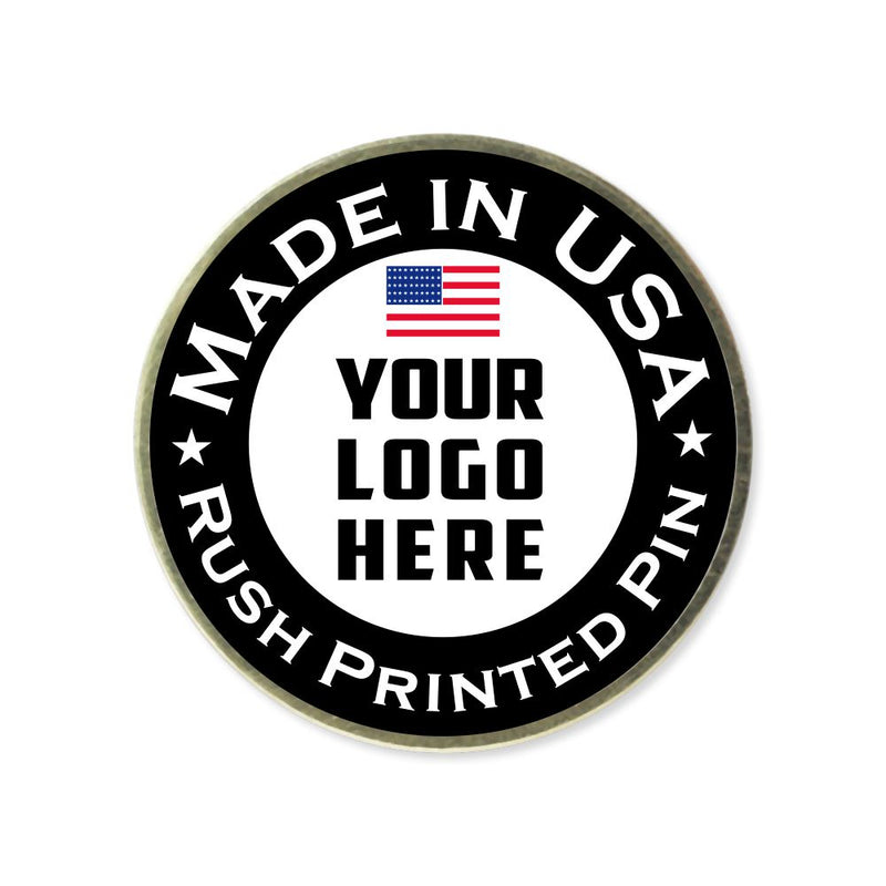 Custom Made in USA Rush Printed Pins Custom Rush Products WizardPins 