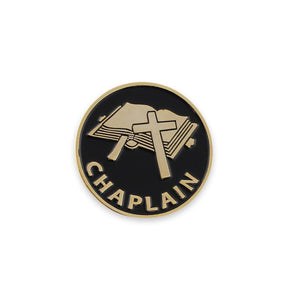 Chaplain Cross Enamel Gold Tone Lapel Pin Pin WizardPins 1 Pin 