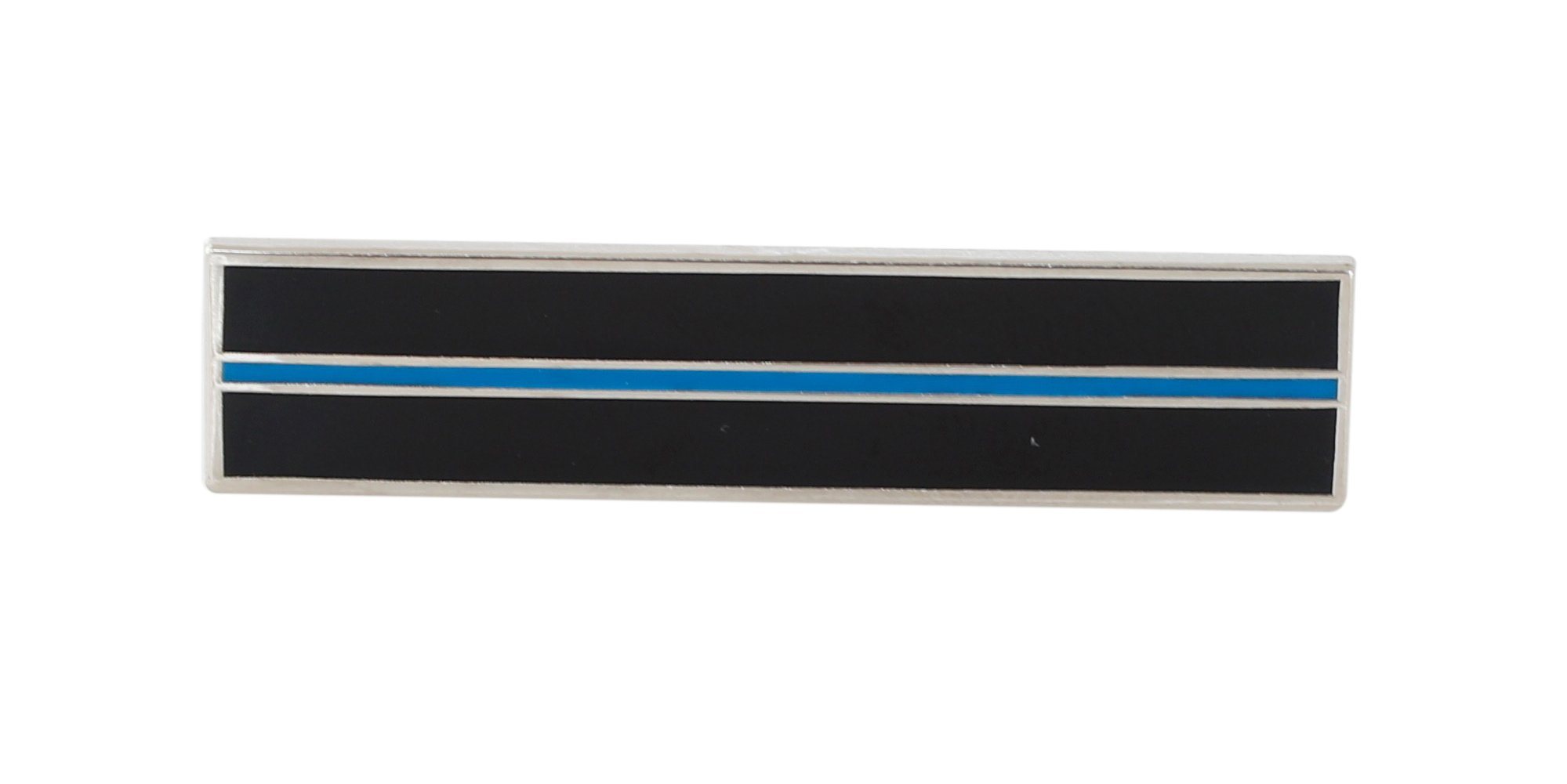 Thin Blue Line Silver Plated Service Bar Pin Pin WizardPins 1 Pin 