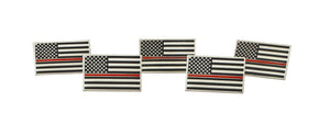 Thin Red Line American Flag Firefighter Support Lapel Pin Pin WizardPins 1 Pin 
