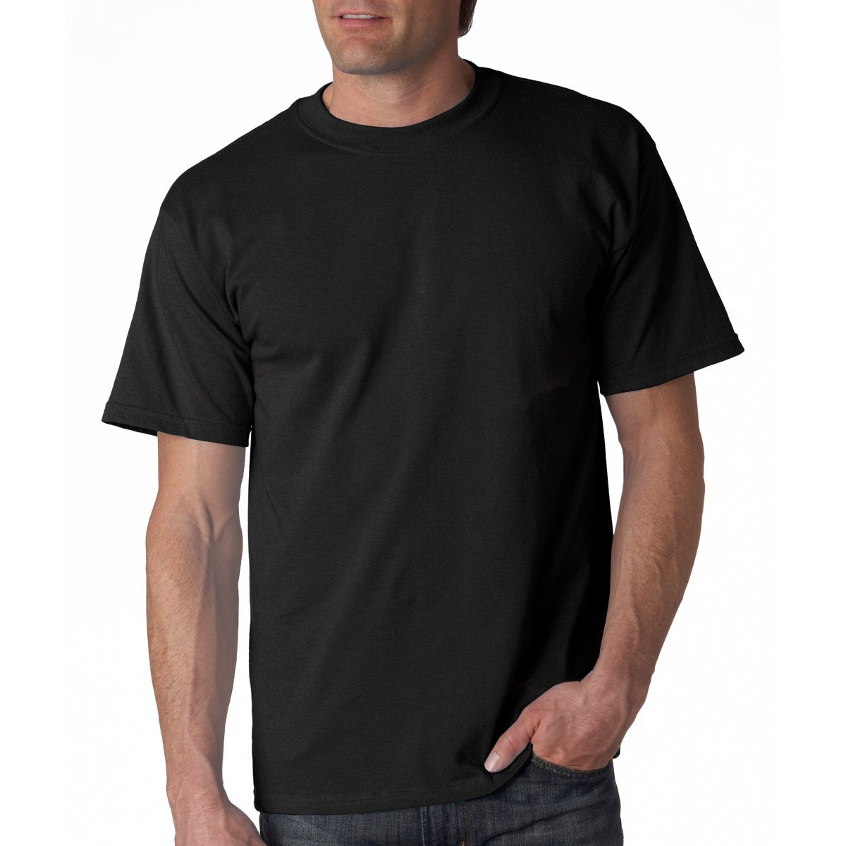Gildan® Adult Ultra Cotton® T-Shirt Black Single Color S-XL