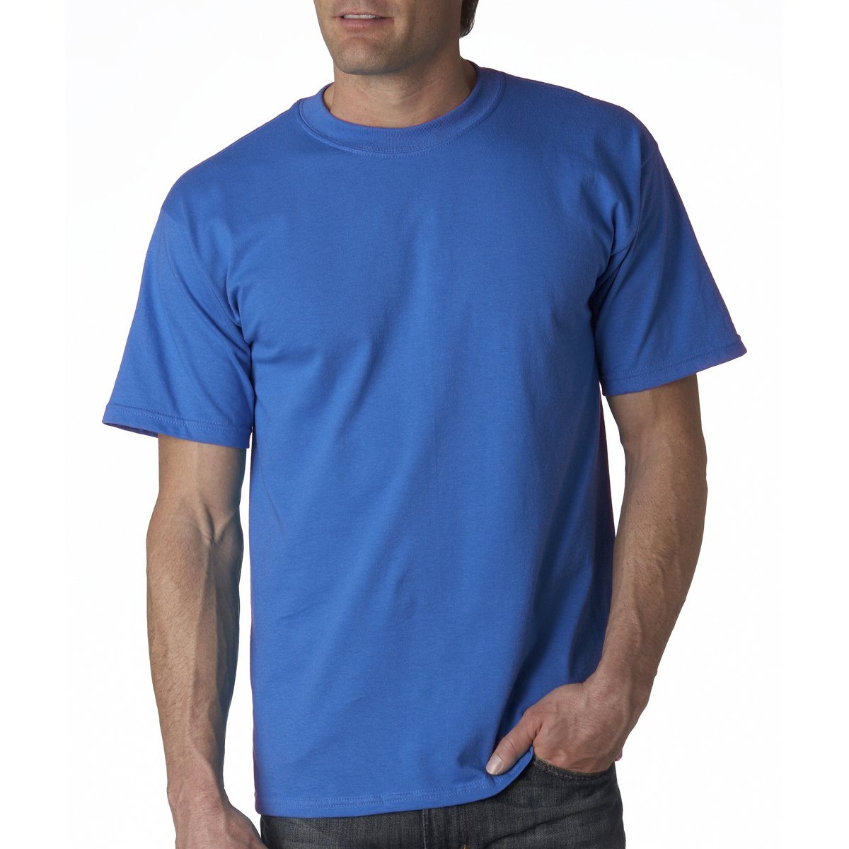 Gildan® Adult Ultra Cotton® T-Shirt Royal Single Color S-XL