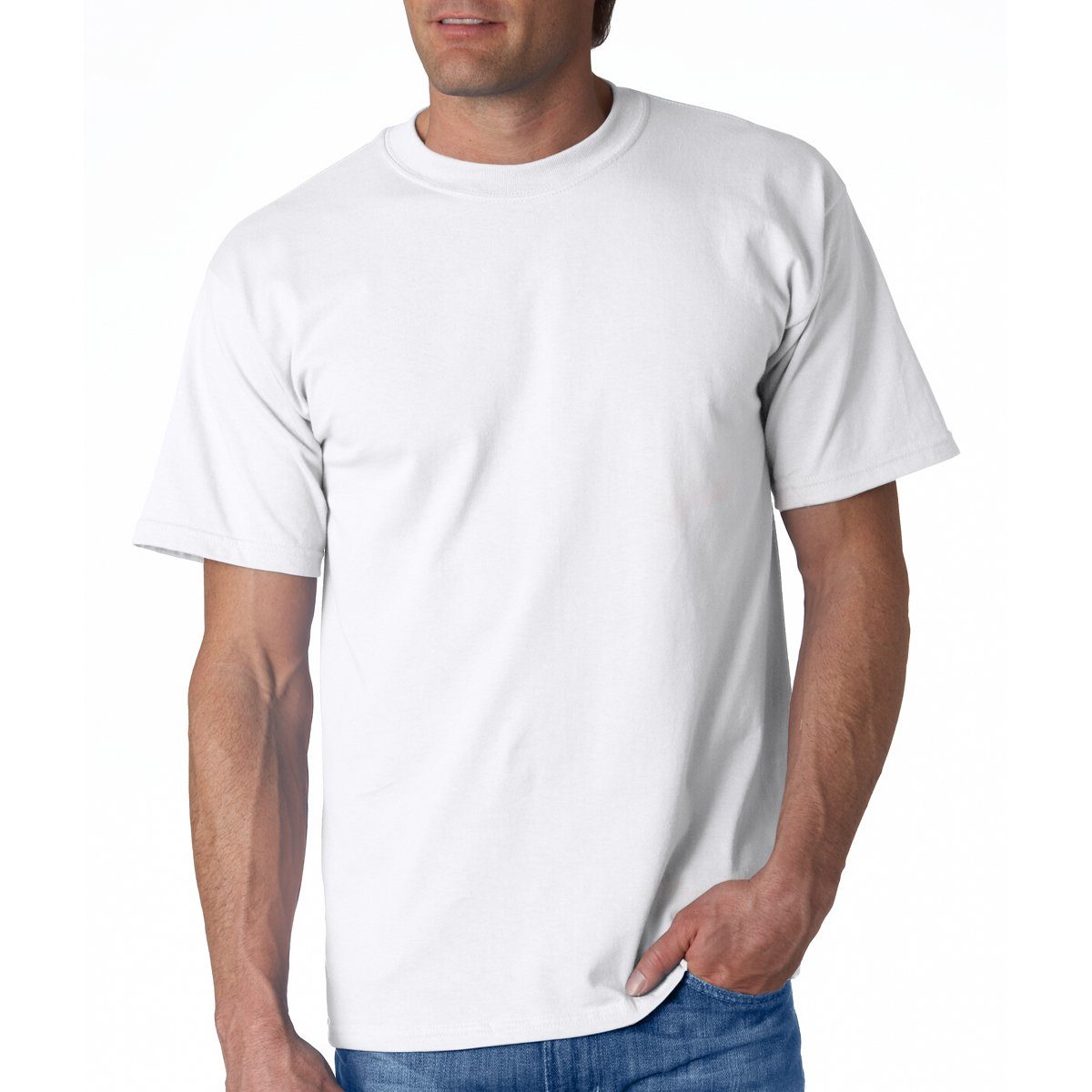 Gildan® Adult Ultra Cotton® T-Shirt White Single Color S-XL