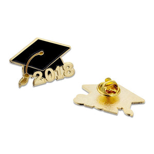 2018 Class Graduation Cap Enamel Lapel Pin Pin WizardPins 5 Pins 