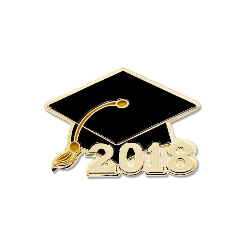 2018 Class Graduation Cap Enamel Lapel Pin Pin WizardPins 1 Pin 