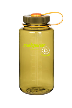 Nalgene Sustain 32 oz. Wide Mouth Bottle Water Bottles Nordic Promotions Olive Single Color 
