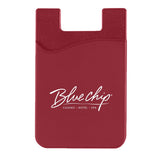 Silicone Phone Wallet Burgundy Single Color 