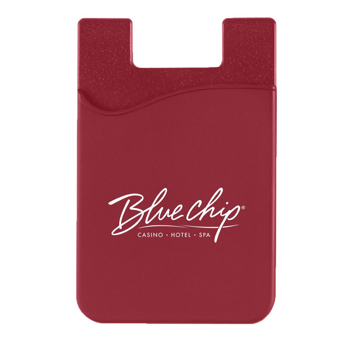 Silicone Phone Wallet Burgundy Single Color 