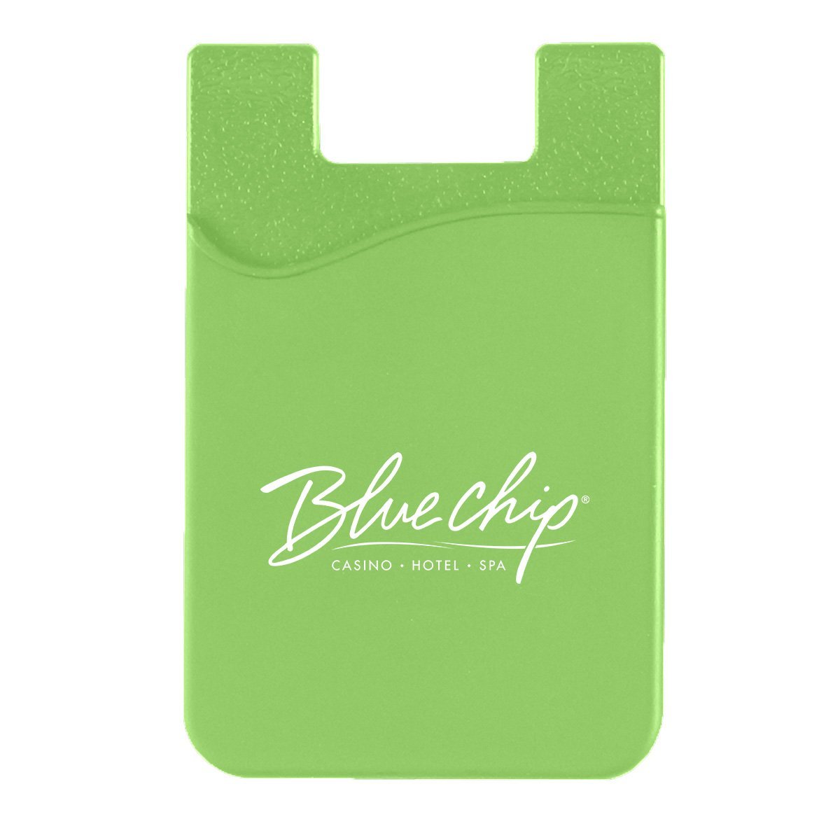 Silicone Phone Wallet Lime Green Single Color 