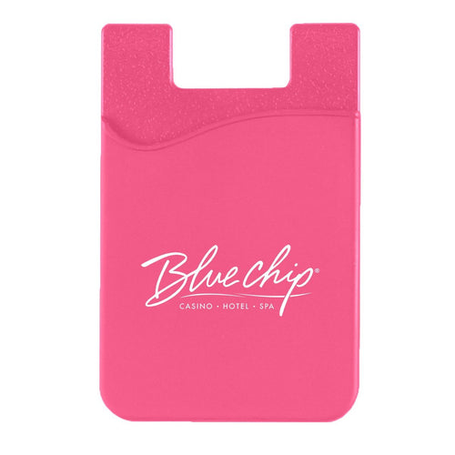 Silicone Phone Wallet Pink Single Color 