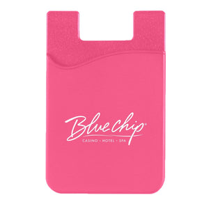 Silicone Phone Wallet Pink Single Color 